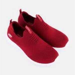 Skechers Red Slip-On Women's Sneakers